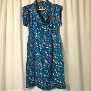 Fossil Butterfly Print Organic Cotton Blend Dress